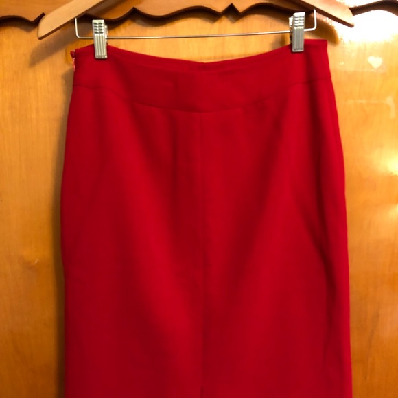 Like New! Kay Unger Designer Red Suit Sz 6 - Picture 4 of 5